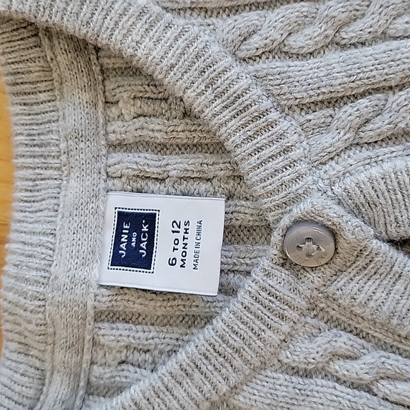 Baby girls size 6-12 months janie and jack cardigan - Picture 3 of 3